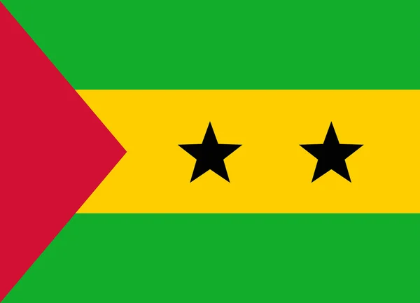 Sao Tome bayrağı — Stok Vektör