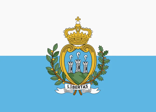 サンマリノの旗 — ストックベクタ