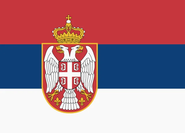 Bandeira da Sérvia — Vetor de Stock