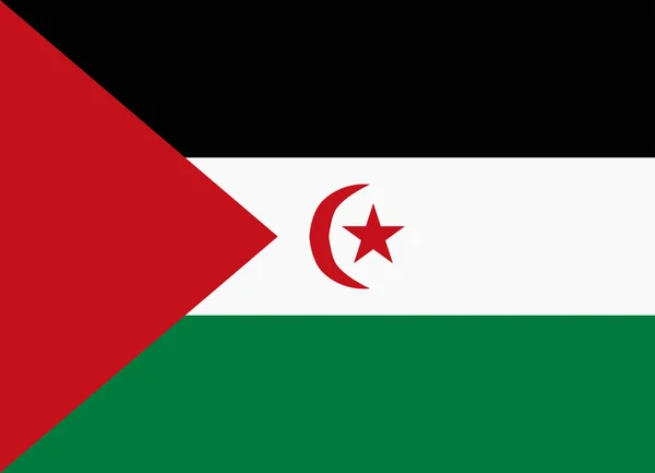 Flag of sahrawi arab — Stock Vector