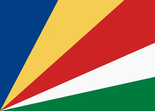 Flagge der Seychellen — Stockvektor