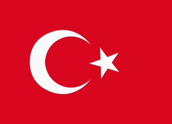 Turkiets flagga — Stock vektor