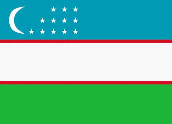 Bandera de Uzbekistán — Archivo Imágenes Vectoriales