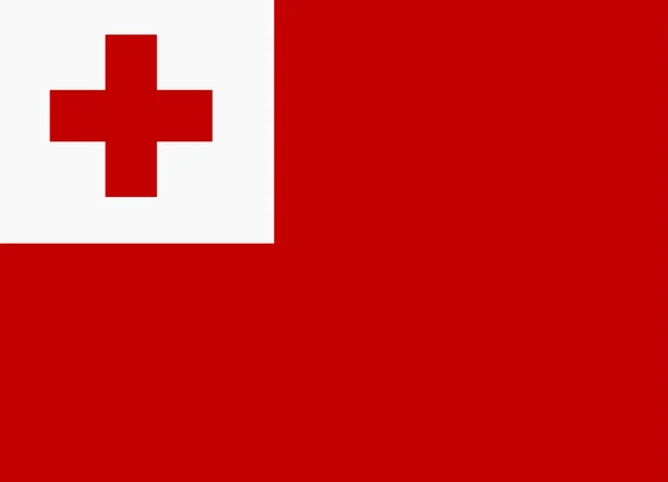 Bandera de tonga — Vector de stock