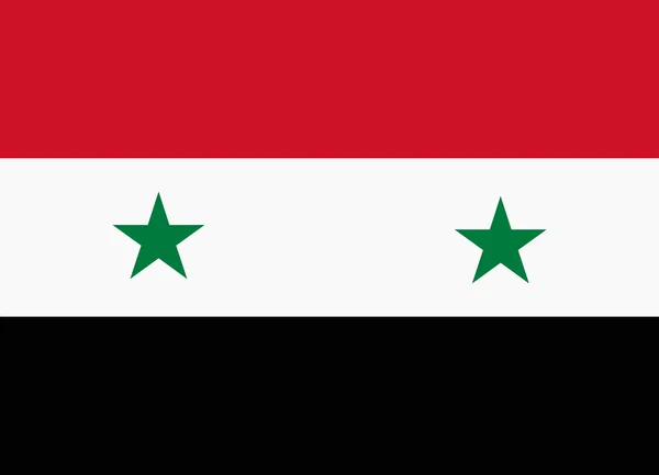 Flaggan av Syrien — Stock vektor
