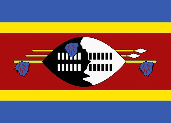 Bandera de Swazilandia — Vector de stock