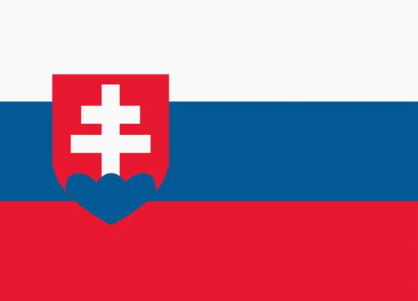 Bandeira da eslováquia — Vetor de Stock
