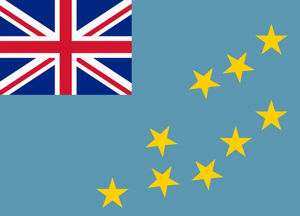 Bandera de tuvalu — Vector de stock