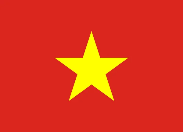 Bendera Vietnam - Stok Vektor