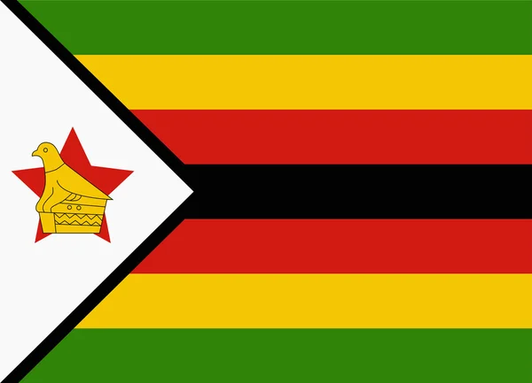 Flag of zimbabwe — Stock Vector