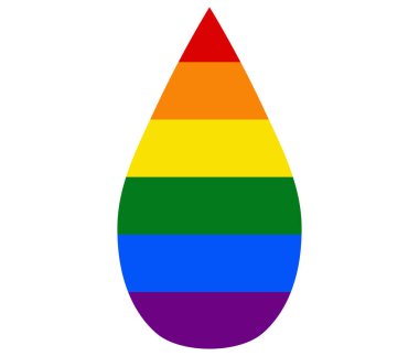 LGBT bayrağı bırakın. gay, lezbiyen, biseksüel ve transseksüel ikon vektörü