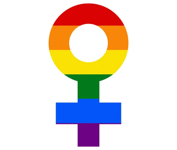 Bandeira Lgbt Feminina Gay Lésbicas Bissexual Transexual Ícone Vetor —  Vetores de Stock