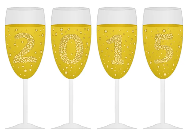 Fondo de champán 2015 — Archivo Imágenes Vectoriales