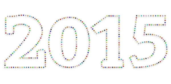 2015 push pin arrière-plan — Image vectorielle