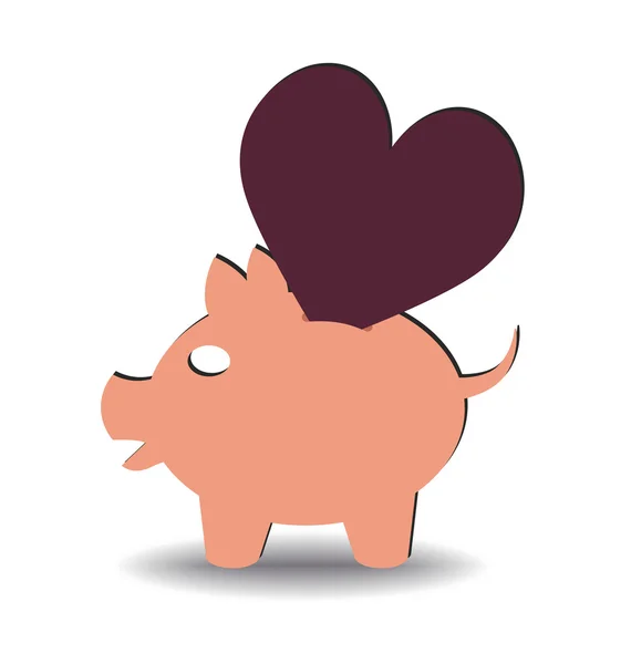 Srdce úspory — Stockový vektor