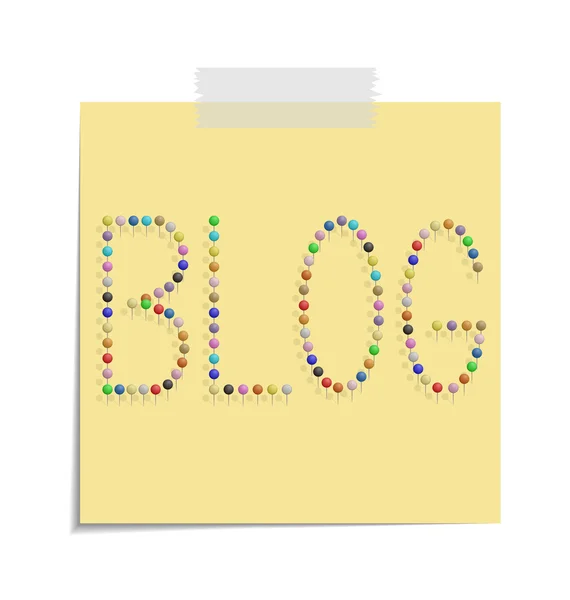 Blog plaatsen — Stockvector