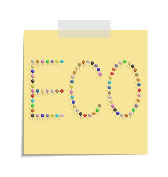 Post eco — Image vectorielle