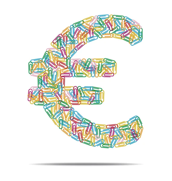 Clips symbole euro — Image vectorielle