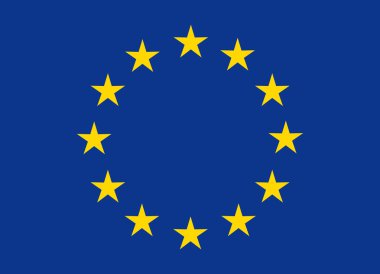 vector bandera de la Unión Europea