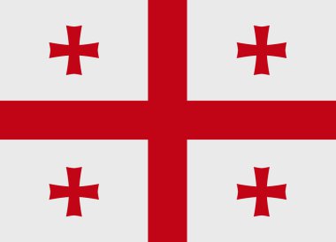 Georgia bayrak vektör