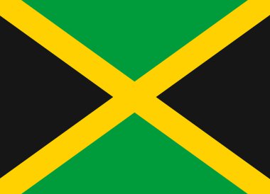 Jamaica flag vector clipart