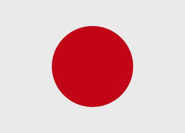 Japonya bayrağı vektör