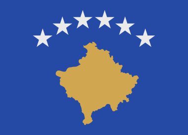 Kosova bayrağı vektör