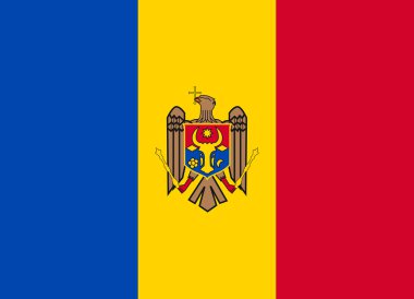 Moldova bayrağı vektör