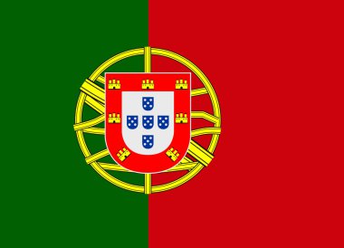 Portekiz bayrağı vektör