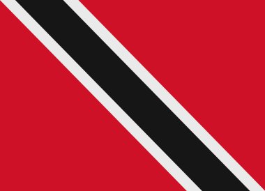 Trinidad ve Tobago bayrak vektör