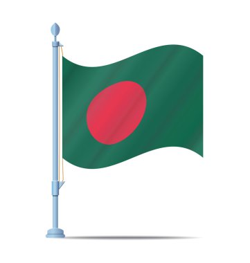 Bangladeş bayrağı vektör