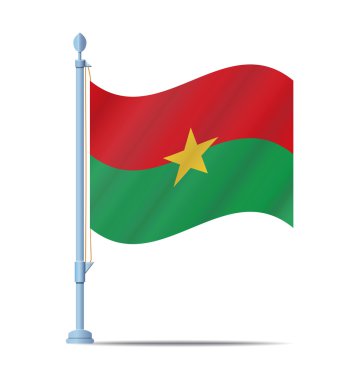 Burkina bayrak vektör