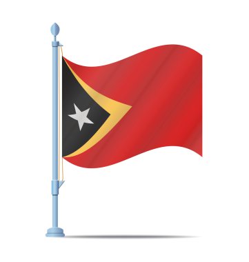Doğu Timor bayrağı vektör