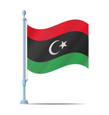 Libya bayrağı vektör
