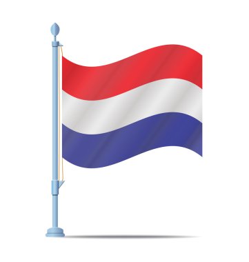 Hollanda bayrağı vektör