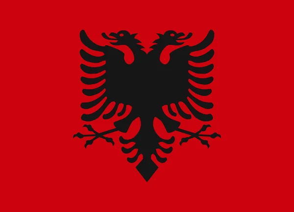 Albanië vlag vector — Stockvector
