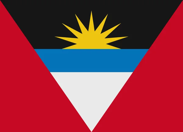 Vlag van Antigua en Barbuda vector — Stockvector