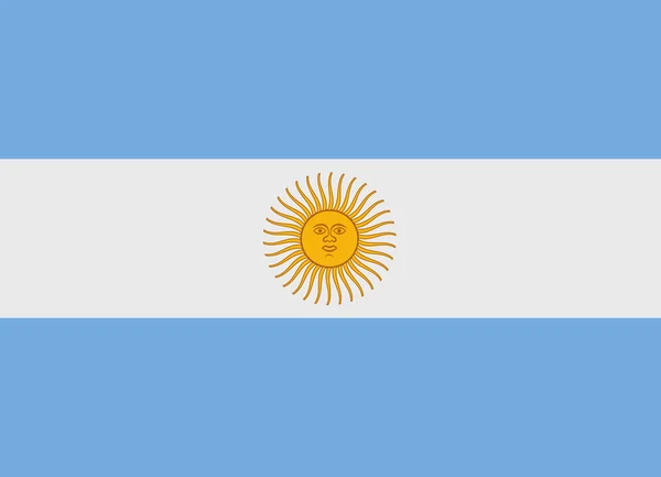 Вектор флага Аргентины — стоковый вектор