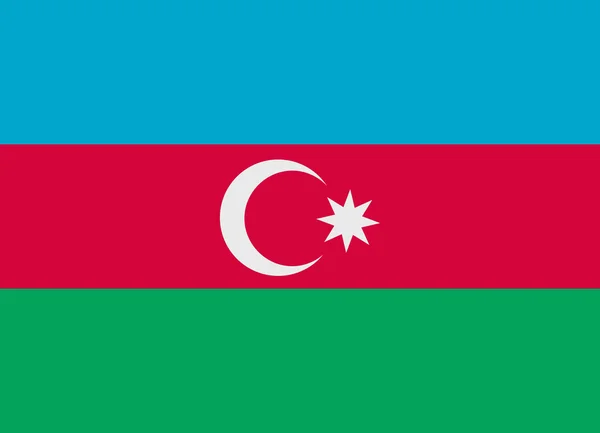 Azerbaidschanische Flagge — Stockvektor