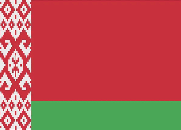 Vlag van Wit-Rusland vector — Stockvector