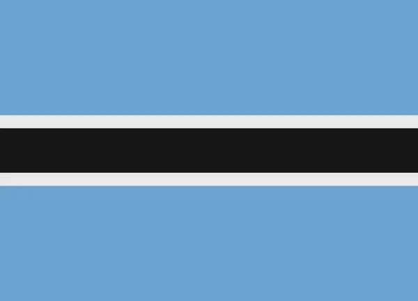 Vlag van Botswana vector — Stockvector