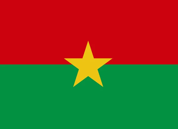 Burkina Faso bandeira vetor — Vetor de Stock