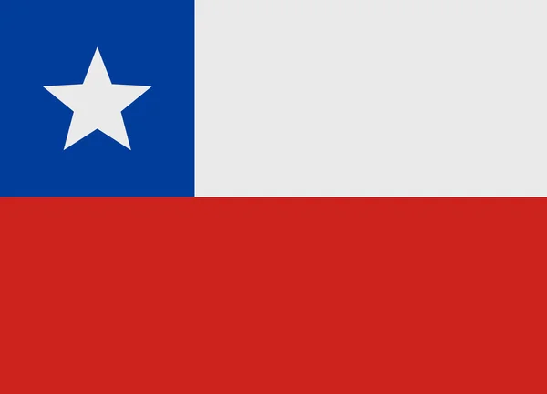 Chilei zászló vektor — Stock Vector