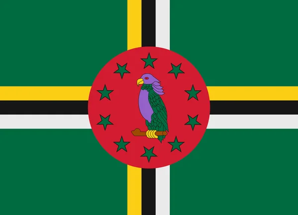 Dominica vector de bandera — Archivo Imágenes Vectoriales