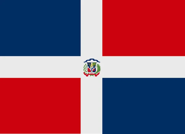 República Dominicana bandeira vetor — Vetor de Stock