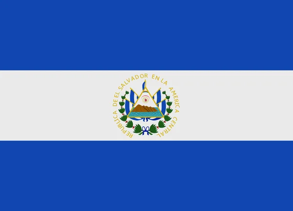 El Salvador bayrak vektör — Stok Vektör
