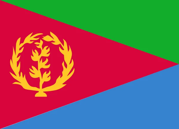 Eritreaflag vector — Stock Vector