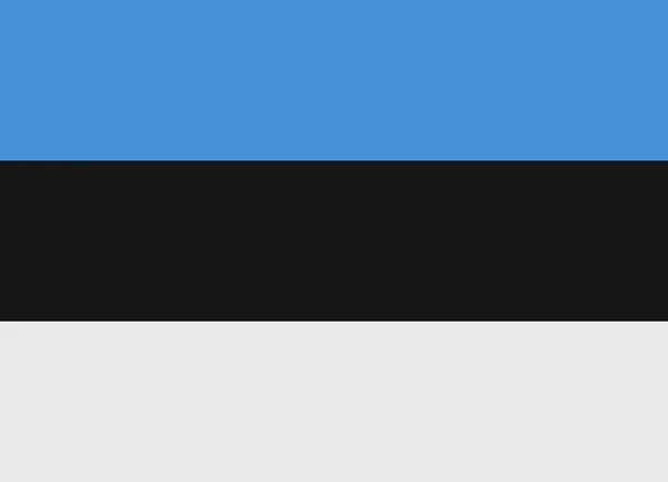 エストニア国旗ベクトル — ストックベクタ
