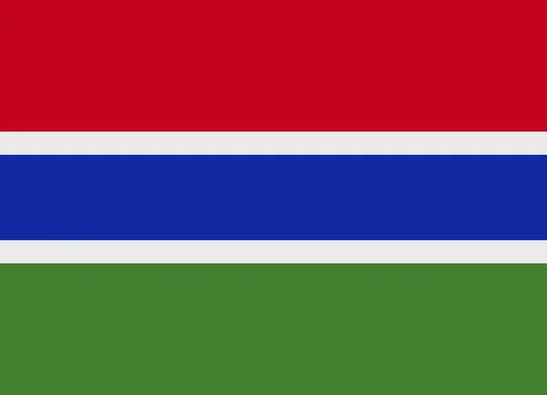 Vlag van Gambia vector — Stockvector