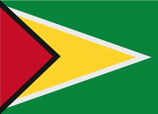 Vektor vlajky Guyana — Stockový vektor